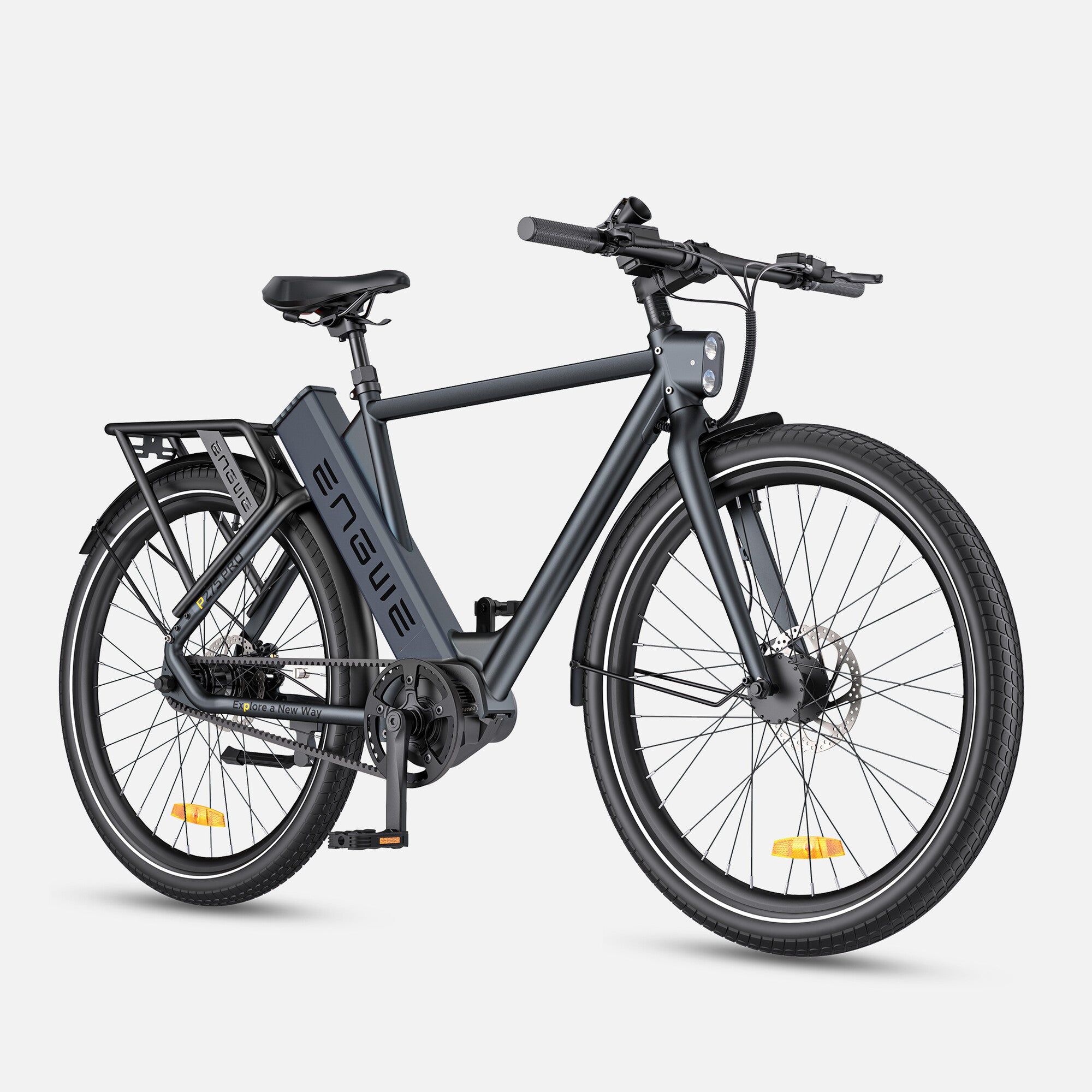 ENGWE P275 Pro Electric Bike 260 km Torque Sensor Mid-drive Motor - Black