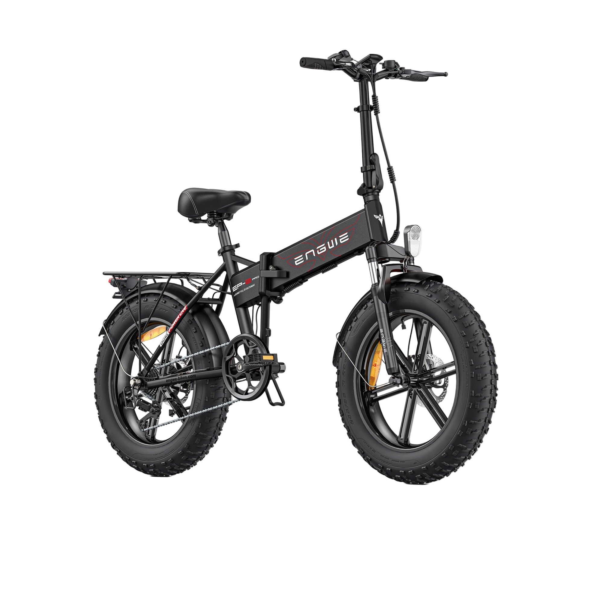 ENGWE EP-2 Pro Electric Bike  25 km/h Front Suspension Foldable E-bike - Brown
