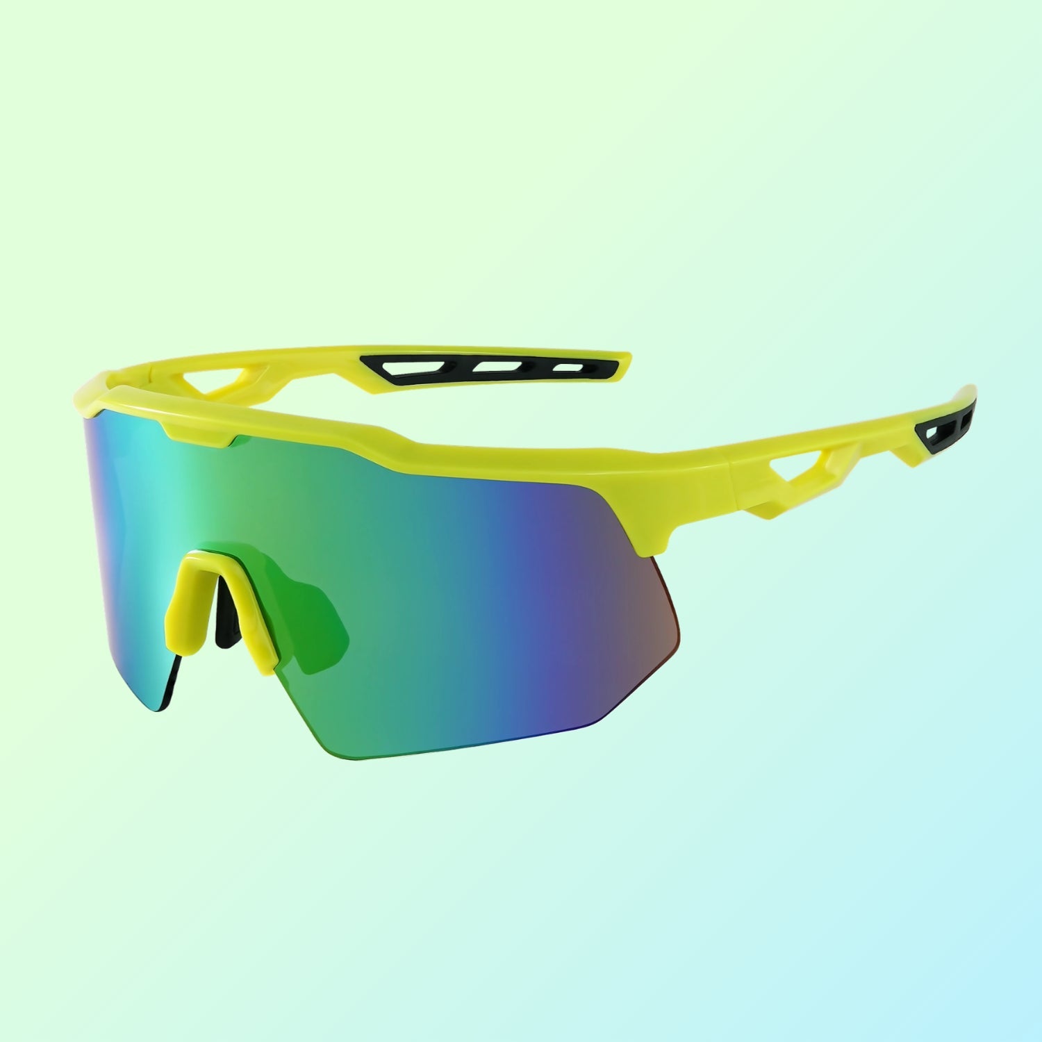 X2 Sport Sunglasses, UV400 Protection - Colorful Green Lens + Green Frames
