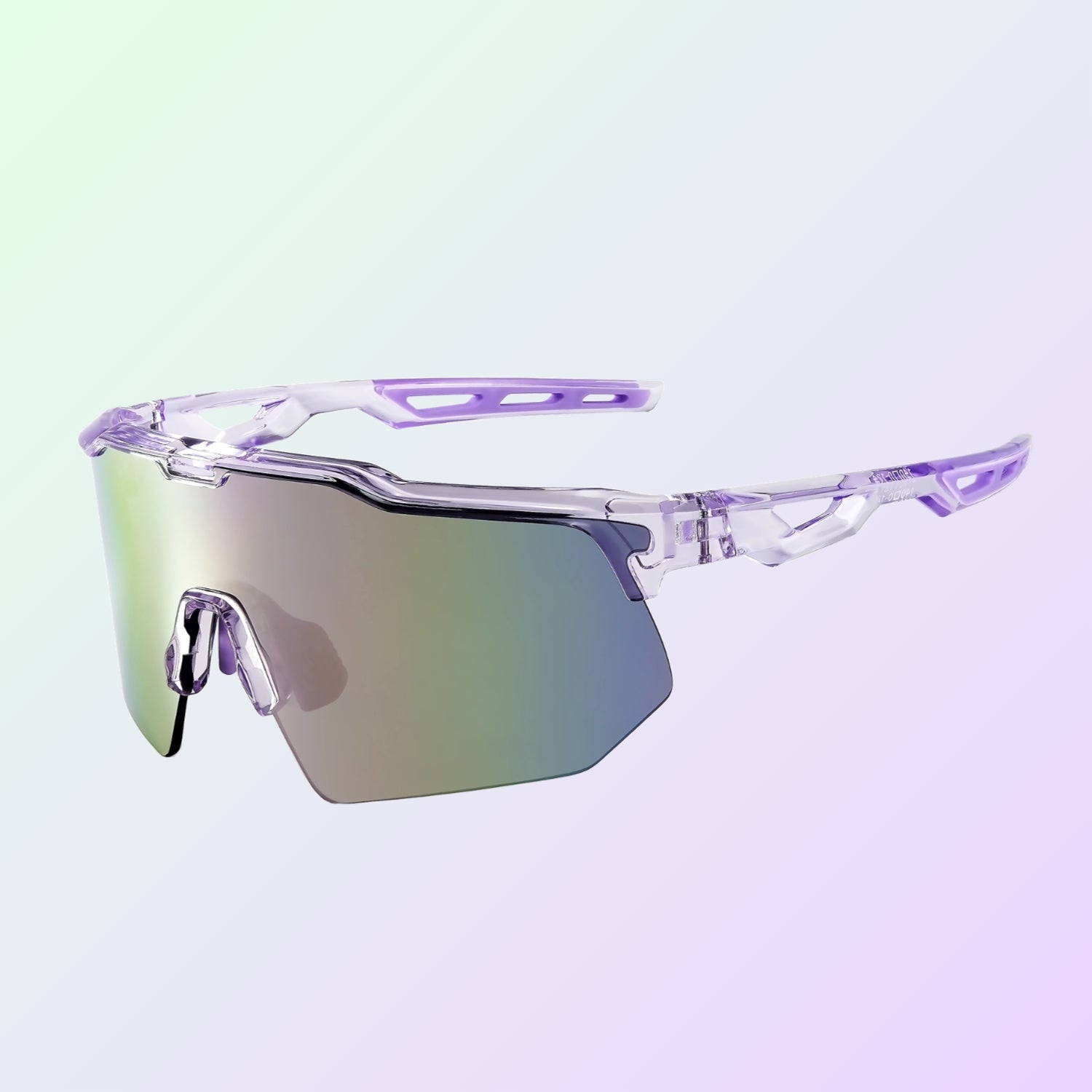X2 Sport Sunglasses, UV400 Protection - Colorful Purple Lens + Purple Frames