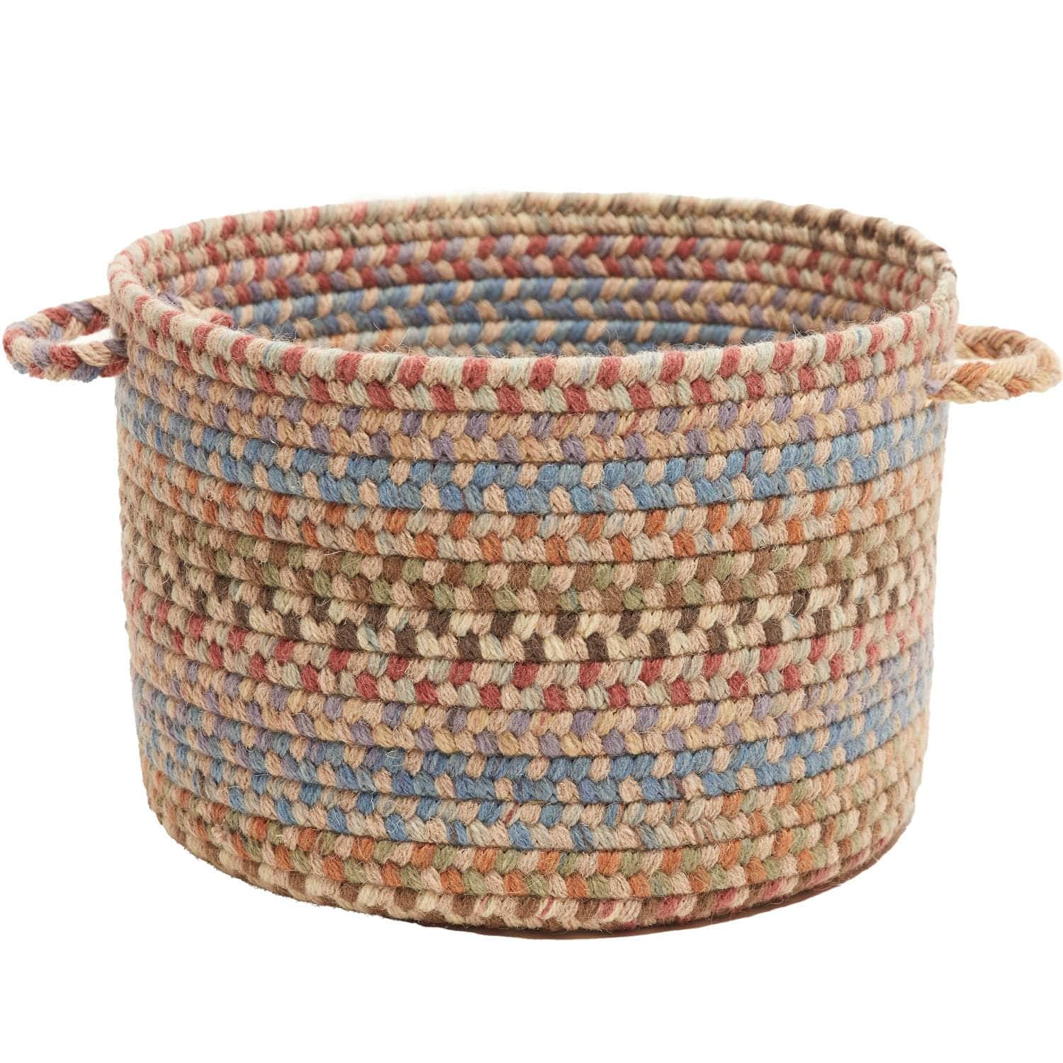 Cherry Hill Braided Wool Baskets - Butterfield / Round / 18" x 12"