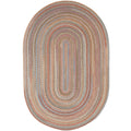 Cherry Hill Premium Braided Wool Rug - Mocha Brown - Oval / 4' x 6'