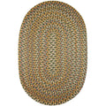 Confetti Bright & Bold 5-Carrier Braided Rug - Dark Taupe - Oval / 4' X 6'