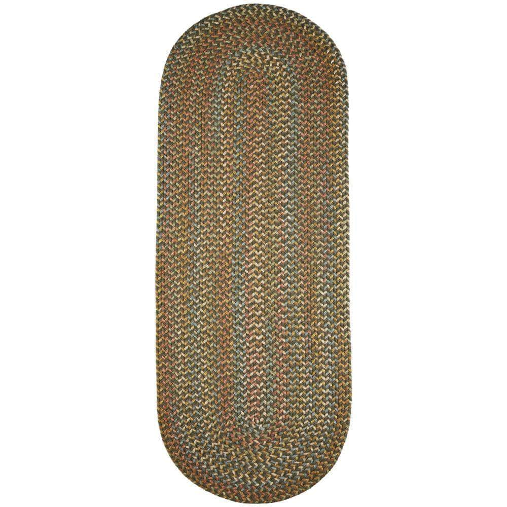 Confetti Bright & Bold 5-Carrier Braided Rug - Dark Taupe - Runner / 2' X 6'