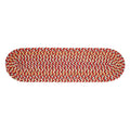 Confetti Bright & Bold 5-Carrier Braided Stair Treads - Red / Oval / Single Tread
