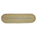 Confetti Bright & Bold 5-Carrier Braided Stair Treads - Olive / Oval / Single Tread