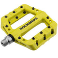 ROCKBROS Fahrradpedale 9/16 Zoll MTB Pedale mit 3 Bearing aus Nylon - Gelb Grün