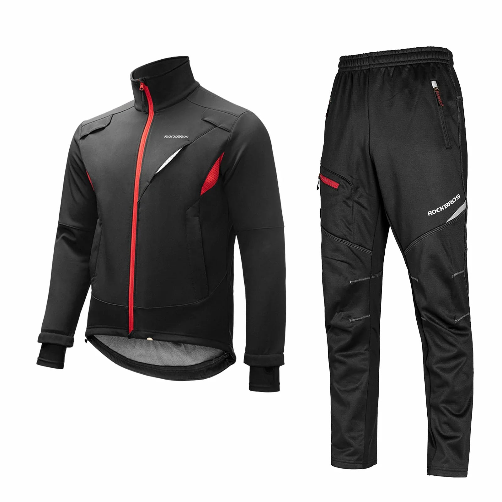 ROCKBROS Winter Jacke / Hose Herren Windschutz Radsportanzug - L