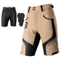 Kurze Atmungsaktive Radhose für Herren (Anti-Stoß) - Khaki / XXL