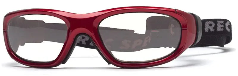 LS Rec-Specs Maxx 21 Sports Goggles - Crimson frame/Clear Silver lenses