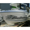 3D Tribal Wrap, Steel Arms Boat Vinyl, Blade Watercraft 3D Graphics Full Color - 10x60