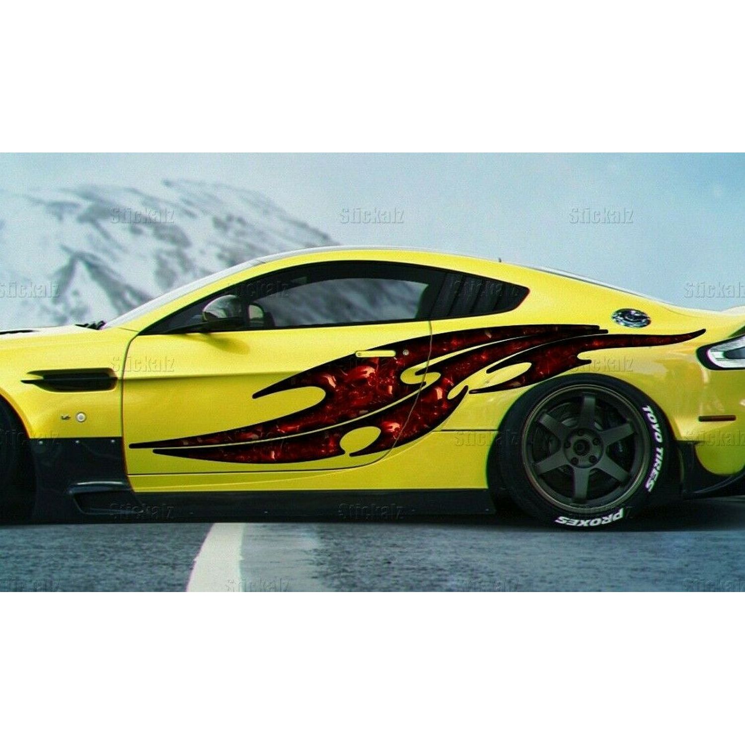 Scull Car Wrap, Scull Car Vinyl, Scull Car Graphics - 35x200