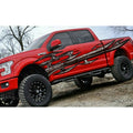 Full Color Car Side Graphics, Tribal 3D Car Vinyl, Steel Arms Car Side Graphics - 22x135