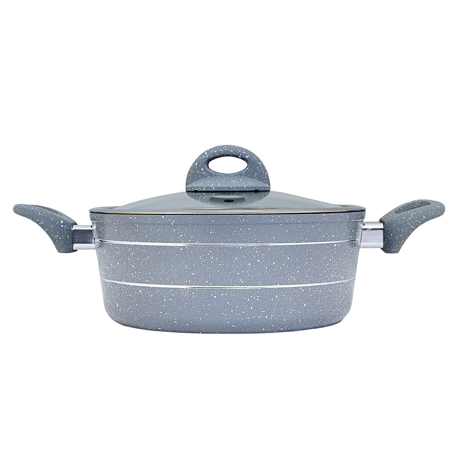 Granite & Marble Non-Stick Cooking Pot/Casserole Dish - 30cm