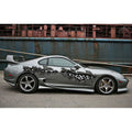 Ripped Metal Full Color Car Vinyl Design, Racing Flag Car Wrap, Car Vinyl - 35x200