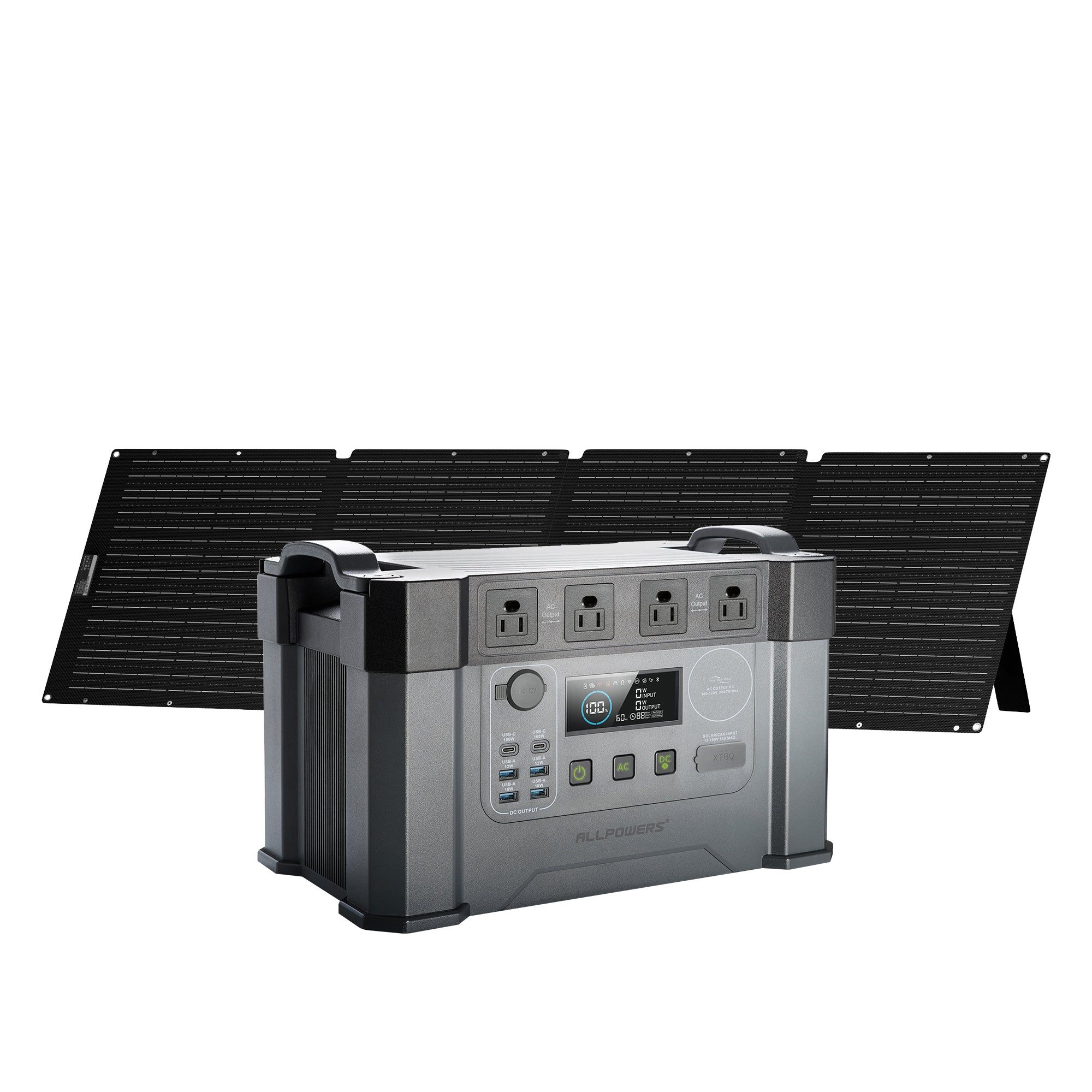 ALLPOWERS S2000 Pro Portable Power Station 2400W 1451Wh - S2000 Pro+SE200 200W Solar Panel