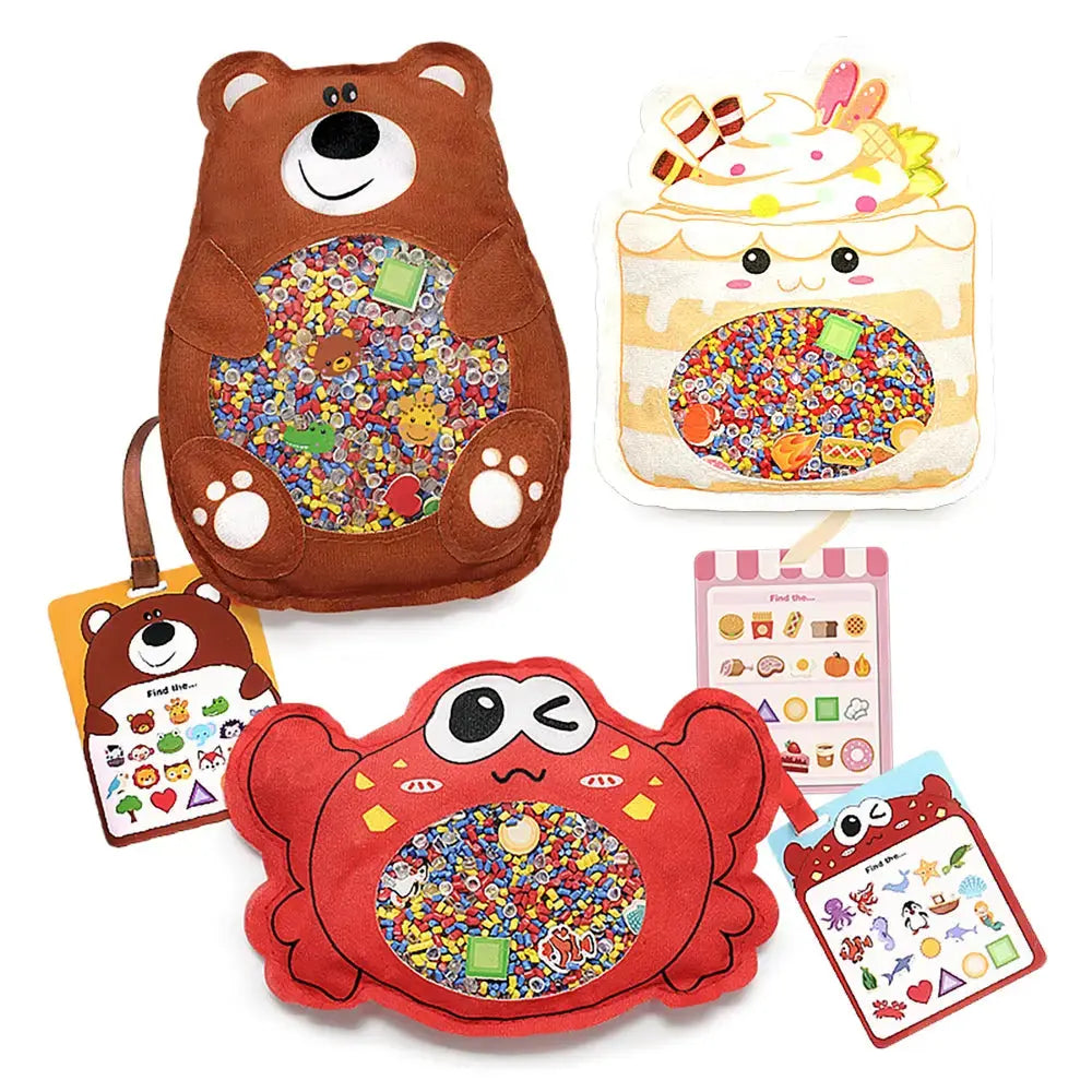 3-Pack Hide and Seek Busy Bags for Kids 3+