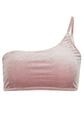 Serena Velvet One Shoulder Bikini Top - Small