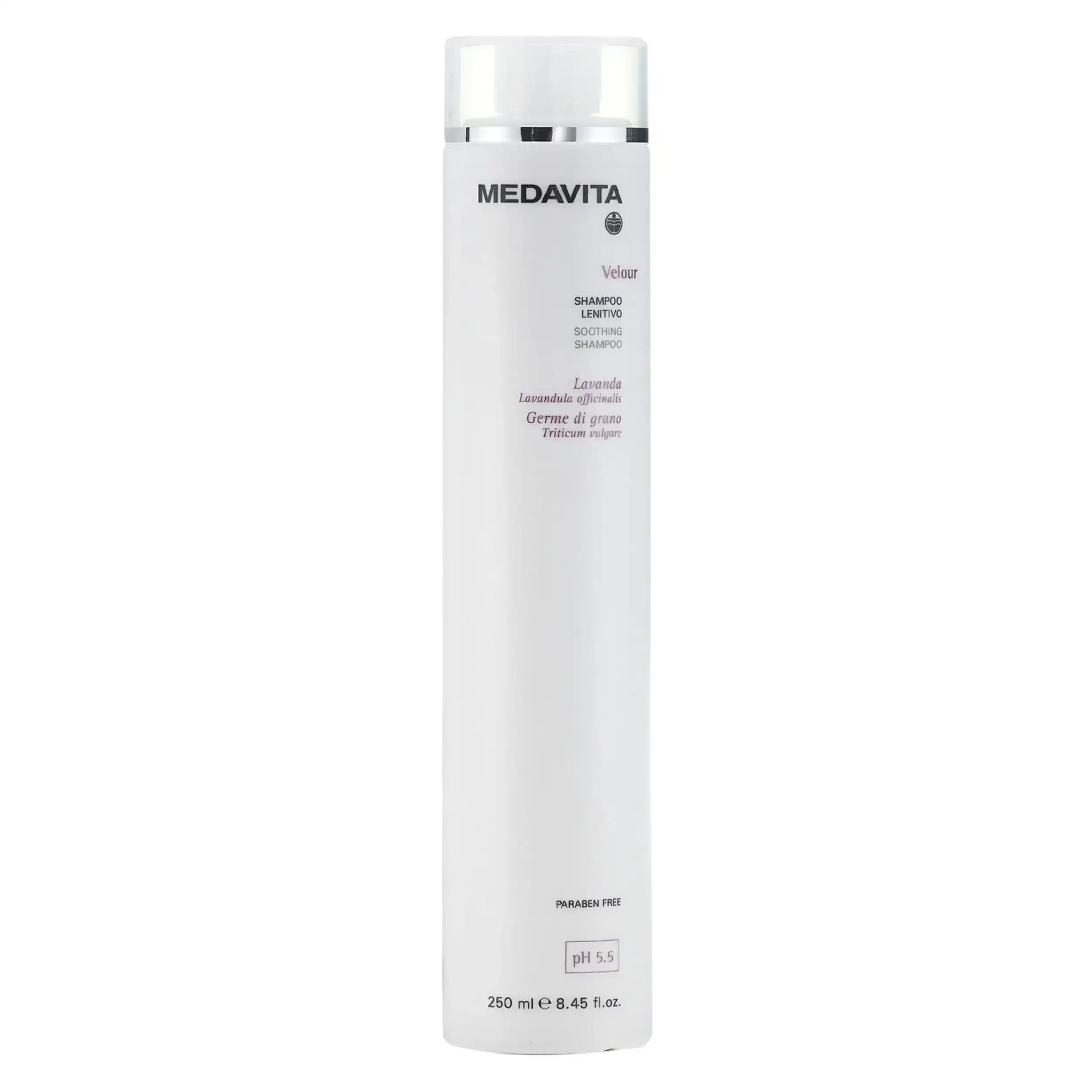 Medavita Velour Shampoo Lenitivo 250ml - Per Cute Sensibile e Irritata