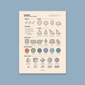 Shapes Chart Print - 24x36" / Unframed