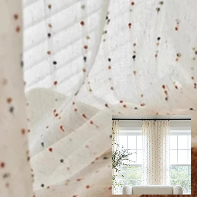 Rainbow Sugar｜Sheer curtain fabric sample｜TGS-1