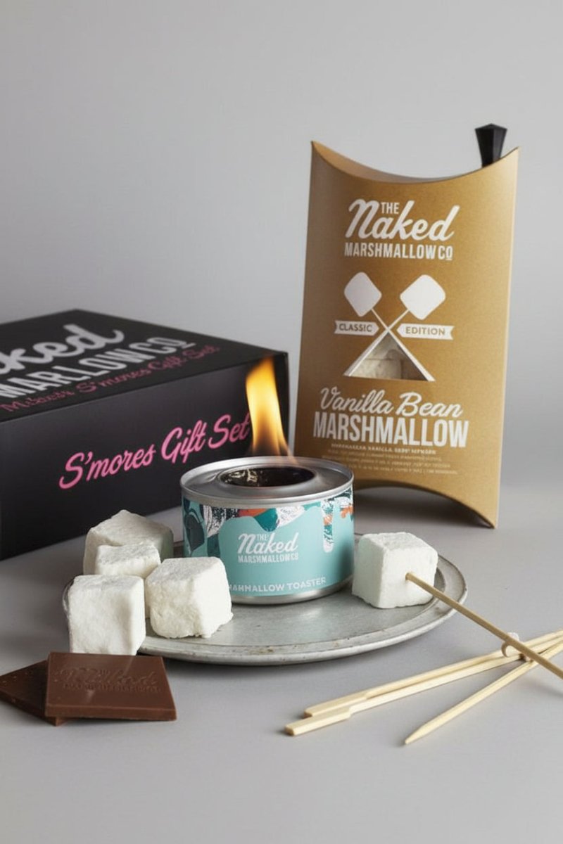Marshmallow S'Mores Toasting Kit as seen on Mrs Hinch - White Chocolate / Candy Floss