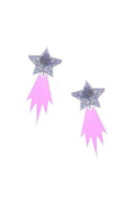 Suzywan DELUXE Falling Star Acrylic Earrings