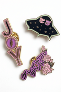 Trixy Starr x Grateful Dead Pin Set - Silver