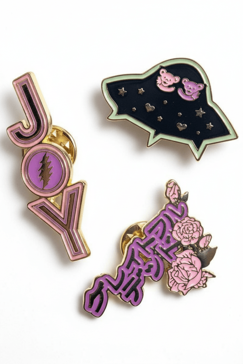 Trixy Starr x Grateful Dead Pin Set - Silver