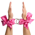 Silk Clip-on Bondage Restraints - Pink