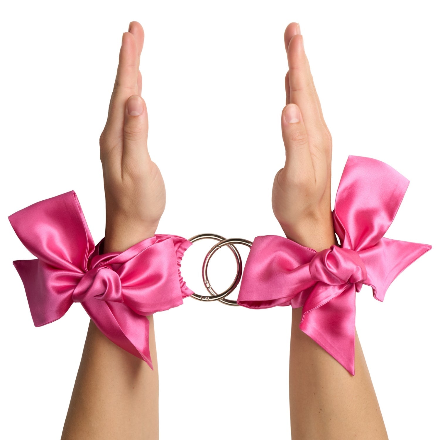 Silk Clip-on Bondage Restraints - Pink