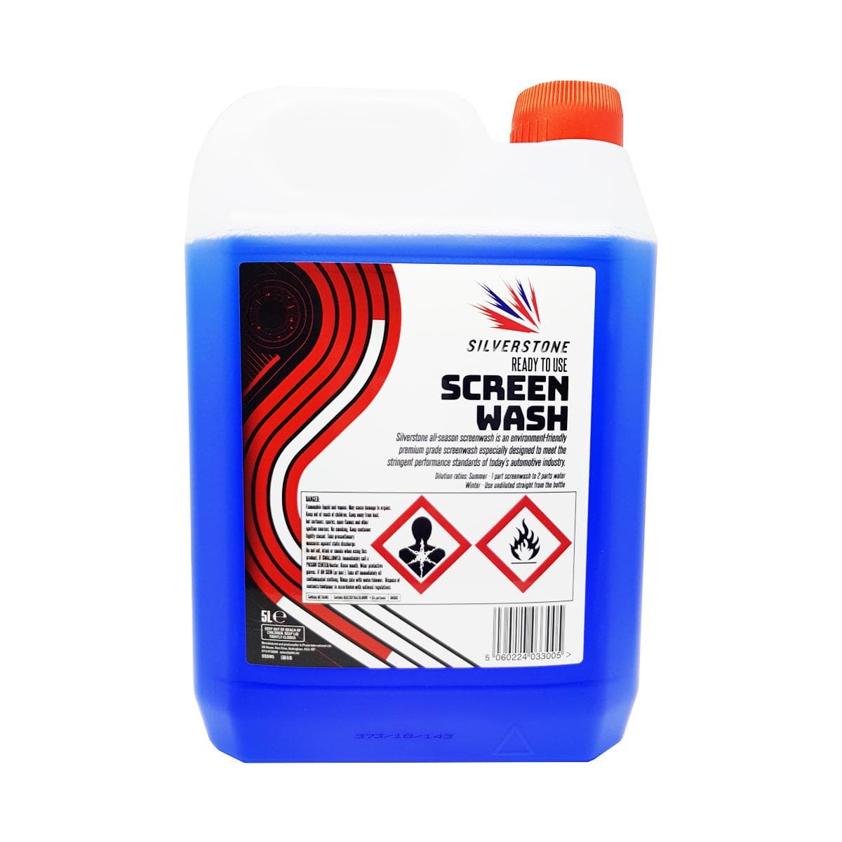 Silverstone SSSW5 All Season Ready To Use Screenwash 5 Litre