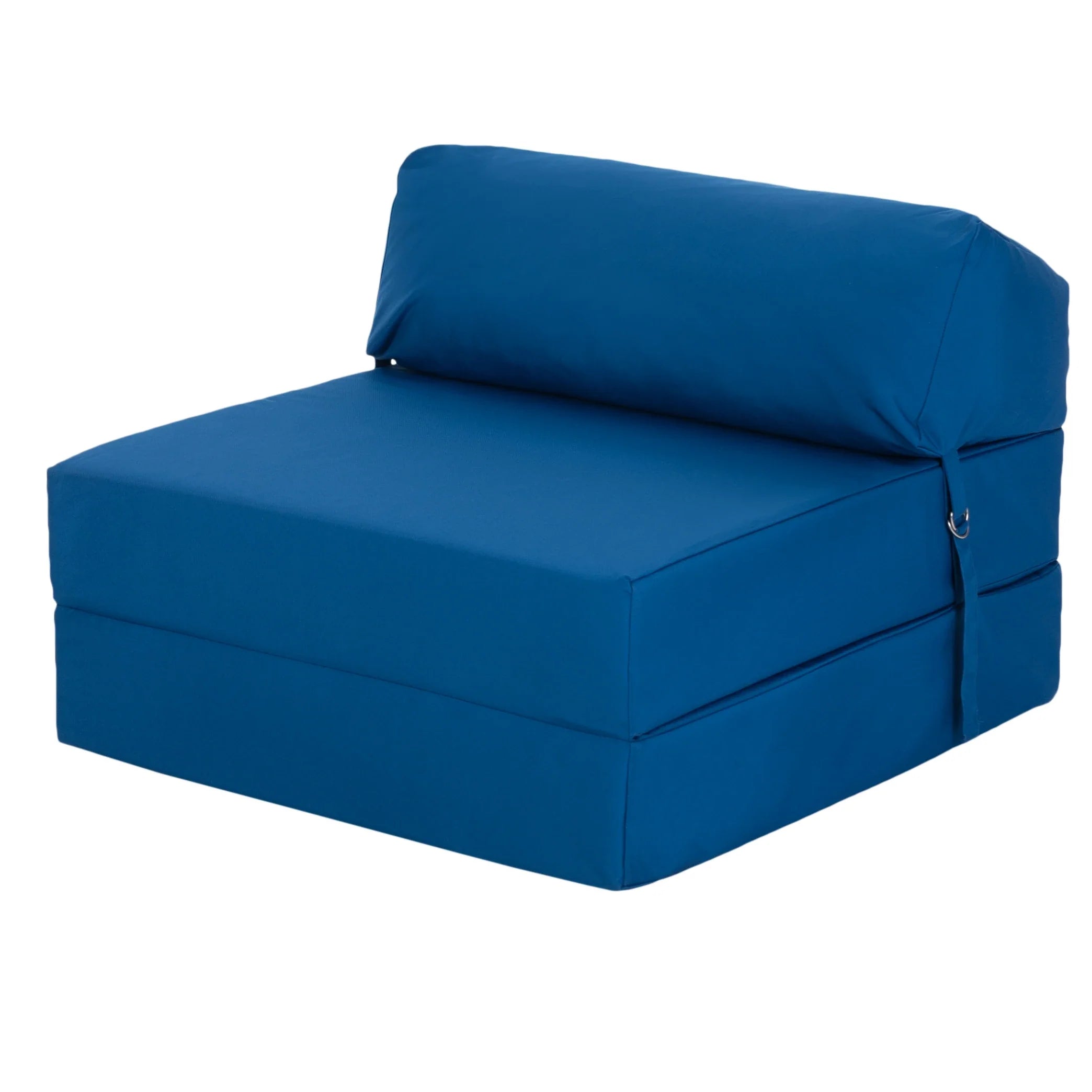 Water Resistant Single Z Bed for Kids Chair Bed Folding Mattress Futon Sofa Bed - Blue