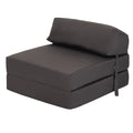 Water Resistant Single Z Bed for Kids Chair Bed Folding Mattress Futon Sofa Bed - Dark Grey