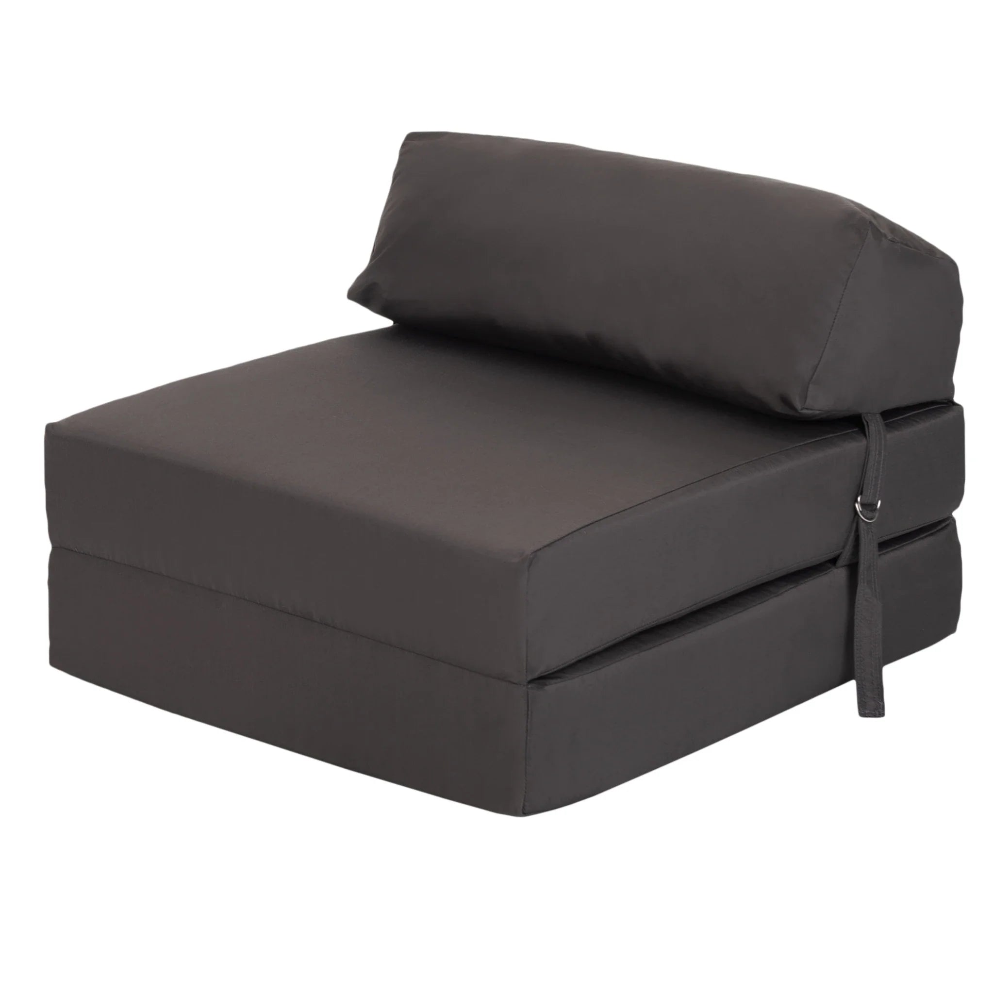 Water Resistant Single Z Bed for Kids Chair Bed Folding Mattress Futon Sofa Bed - Dark Grey