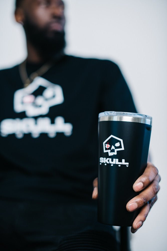 SkullRobot Corkcicle - Black / 16 oz