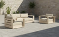 Sloane 5 Seater Aluminium Garden Sofa and Armchair Set