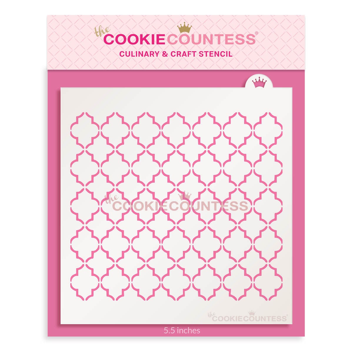 Small Quatrefoil Stencil