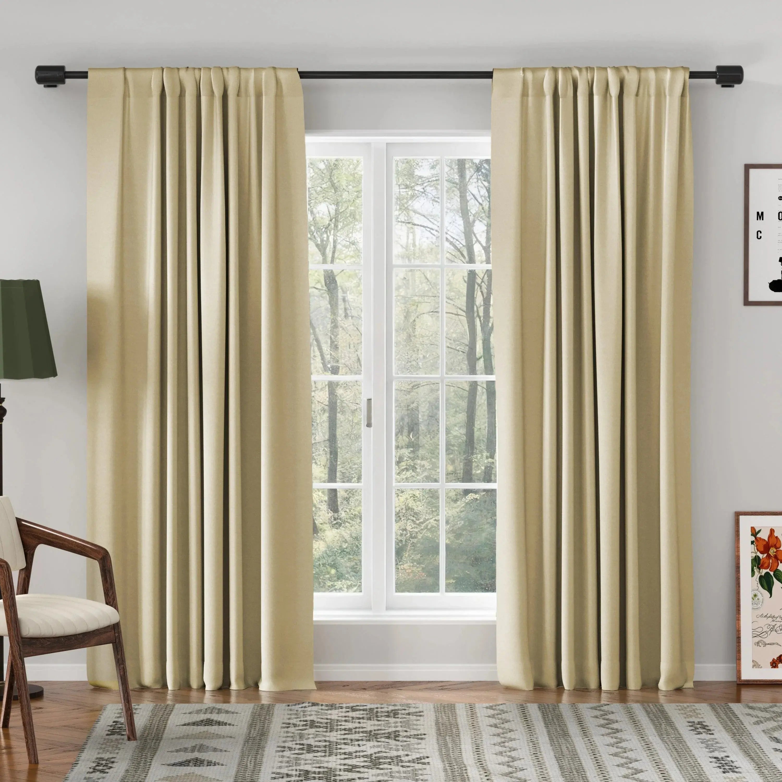 Breeza Cotton Drapes Soft Top - 899-13-Light Brown