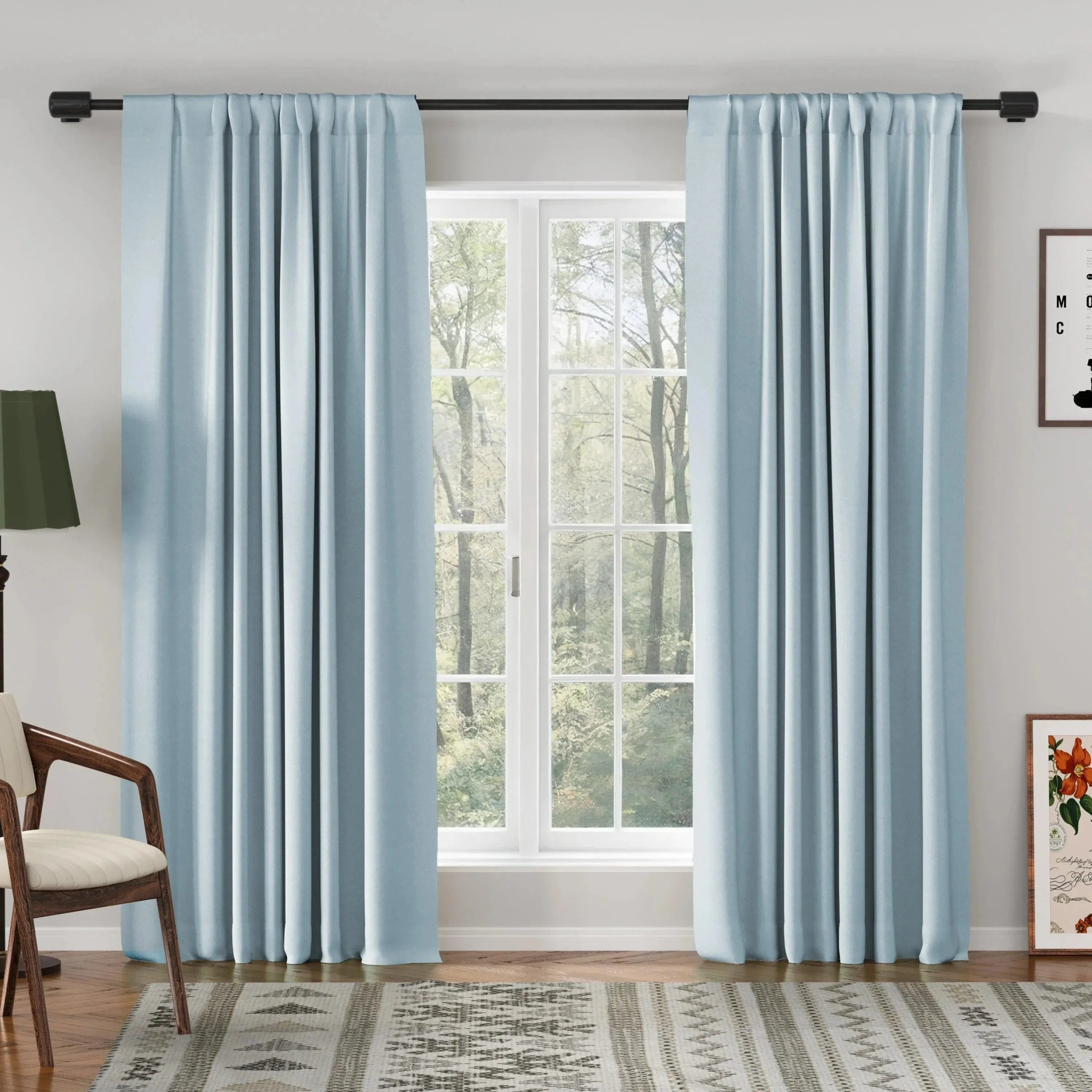 Breeza Cotton Drapes Soft Top - 899-18-Misty Blue