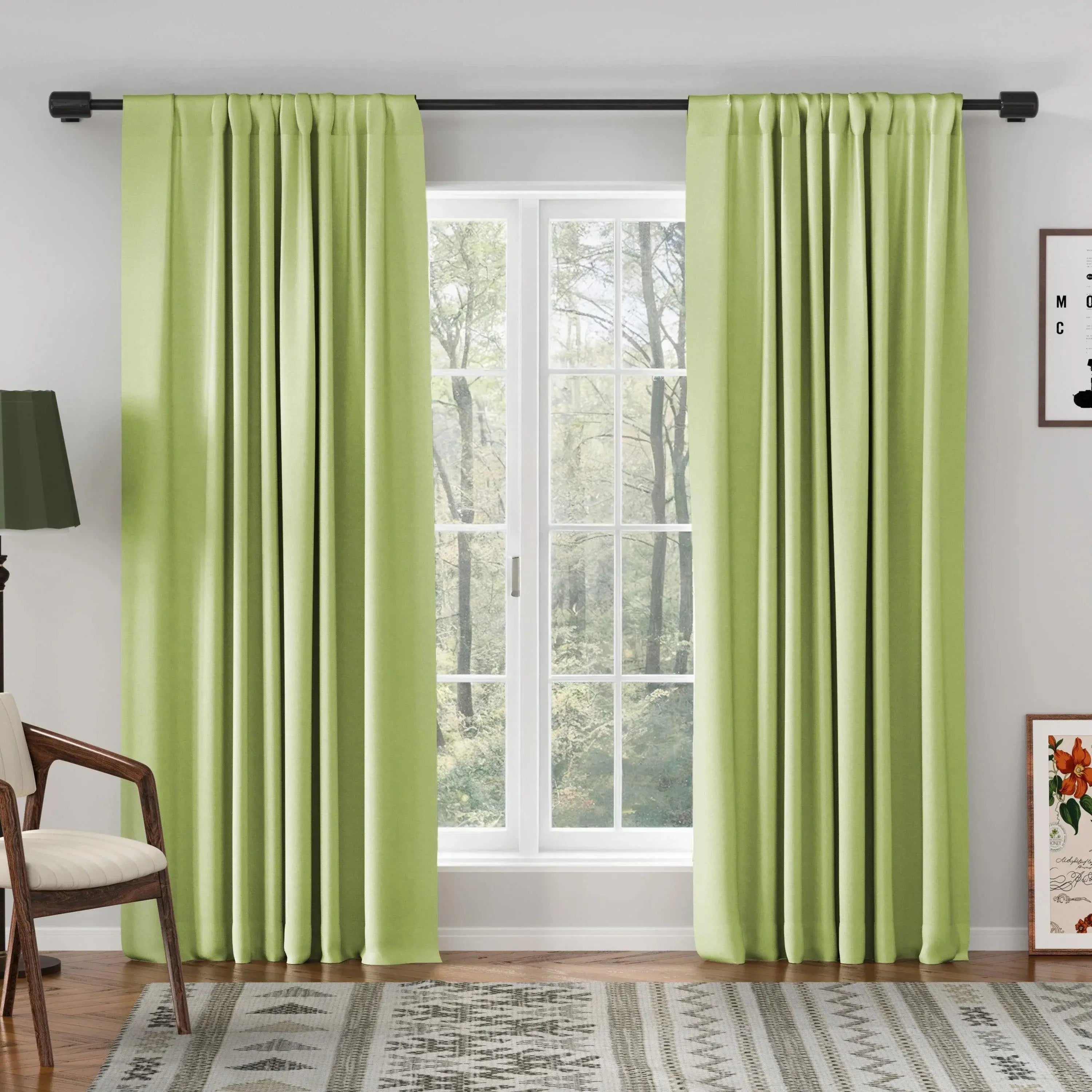 Breeza Cotton Drapes Soft Top - 899-21-Lime Green