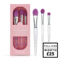 Brush Club 3 Piece Face Brush Set - Pink/Lilac