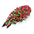 Luxury Red Rose Funeral Casket Spray - Deluxe