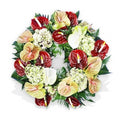 Anthurium Mix Wreath - 14 Inch