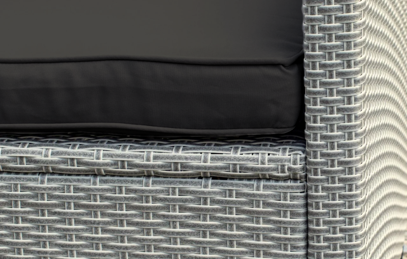 Stockholm Corner Sofa Replacement Cushions & Covers – Olefin Fabric - Black / Covers Only