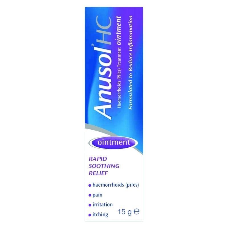 Anusol & Hydrocortisone Ointment for Piles & Haemorrhoids (15g)