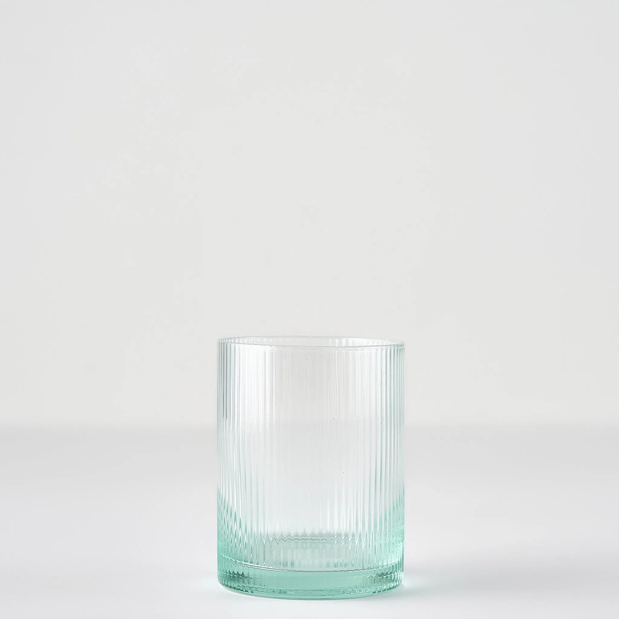 Stripe Ribbed Green Tumbler