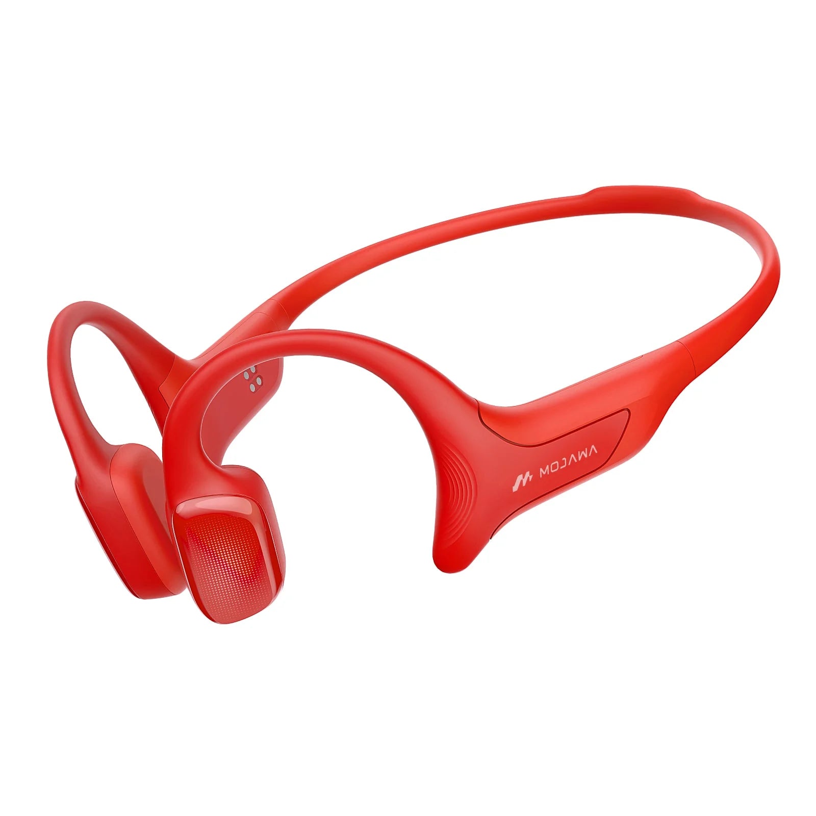 HaptiFit Terra Bone Conduction Headphones | Heart rate monitoring and activity tracking - Red / Single