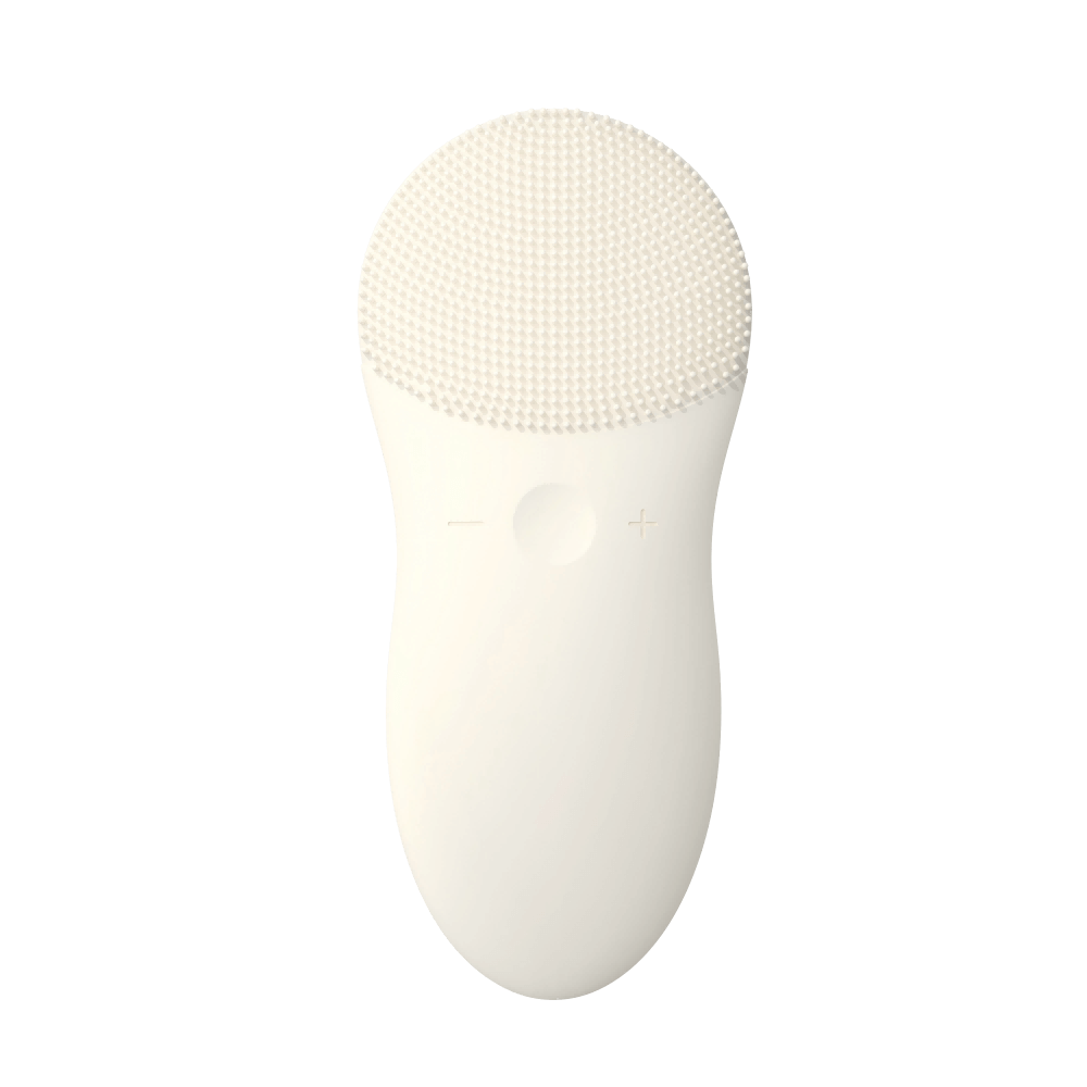 Silicone Facial Cleansing Brush | Gentle & Deep Pore Clean for Radiant Skin - white