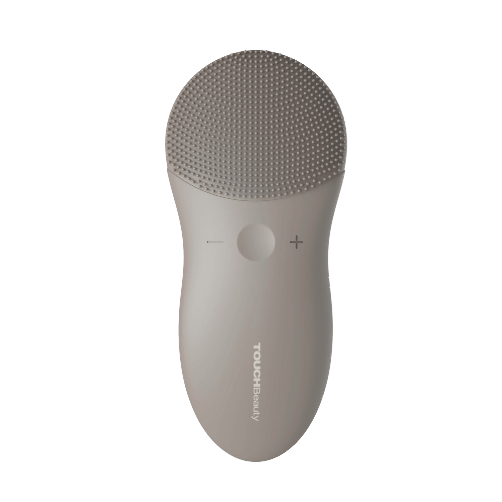 Silicone Facial Cleansing Brush | Gentle & Deep Pore Clean for Radiant Skin - gray